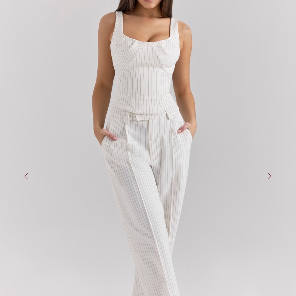 House of CB pinstripe corset